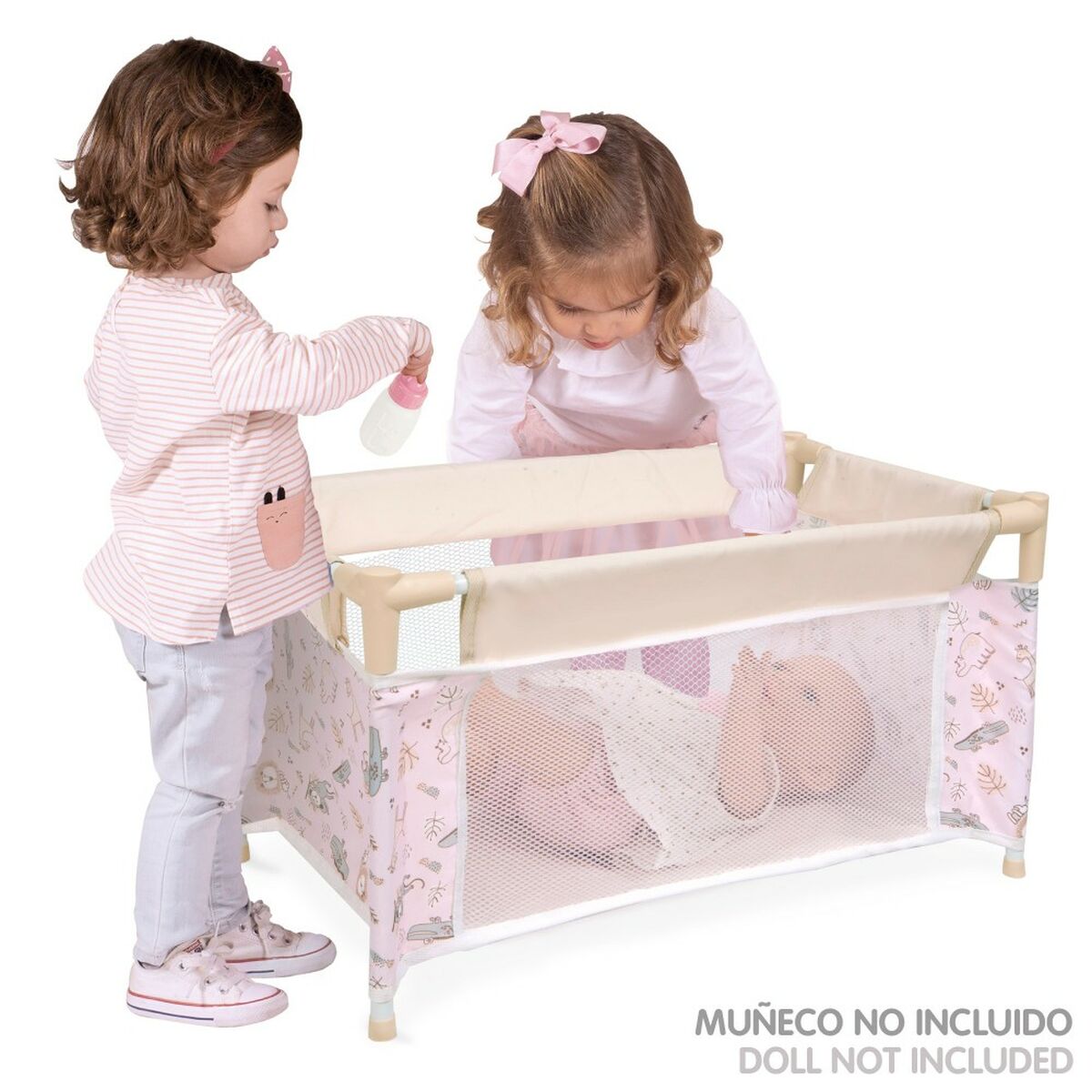Pătuț pentru Păpuși Colorbaby Safari 29 x 50 x 30 cm 4 Unități - Jucarii si jocuri, Păpuși și accesorii