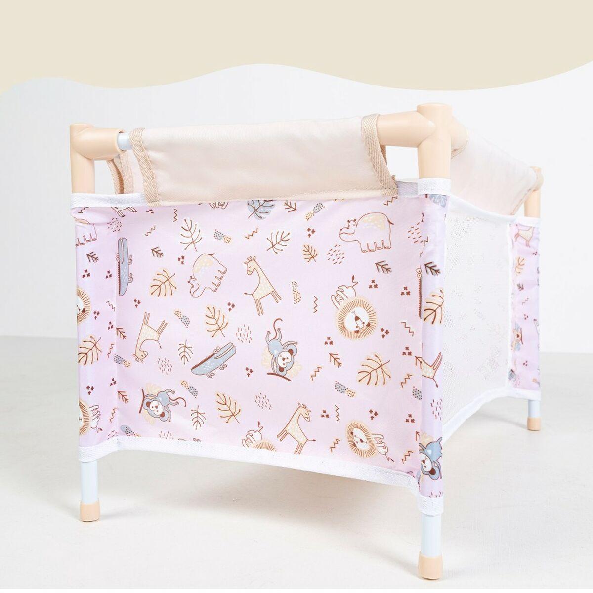 Pătuț pentru Păpuși Colorbaby Safari 29 x 50 x 30 cm 4 Unități - Jucarii si jocuri, Păpuși și accesorii