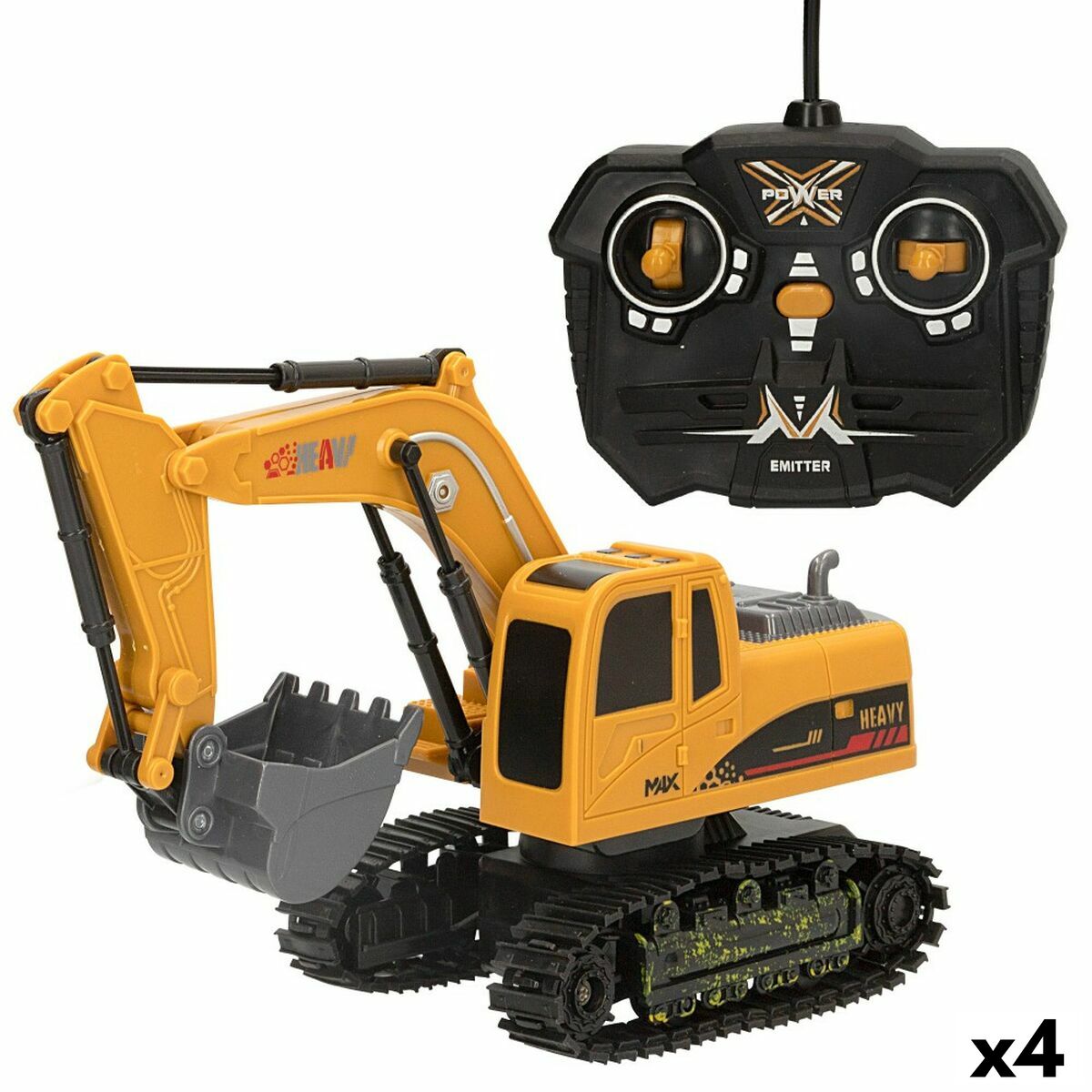 Excavator cu raidotelecomandă Speed & Go 1:24 4 Unități - Jucarii si jocuri, Vehicule