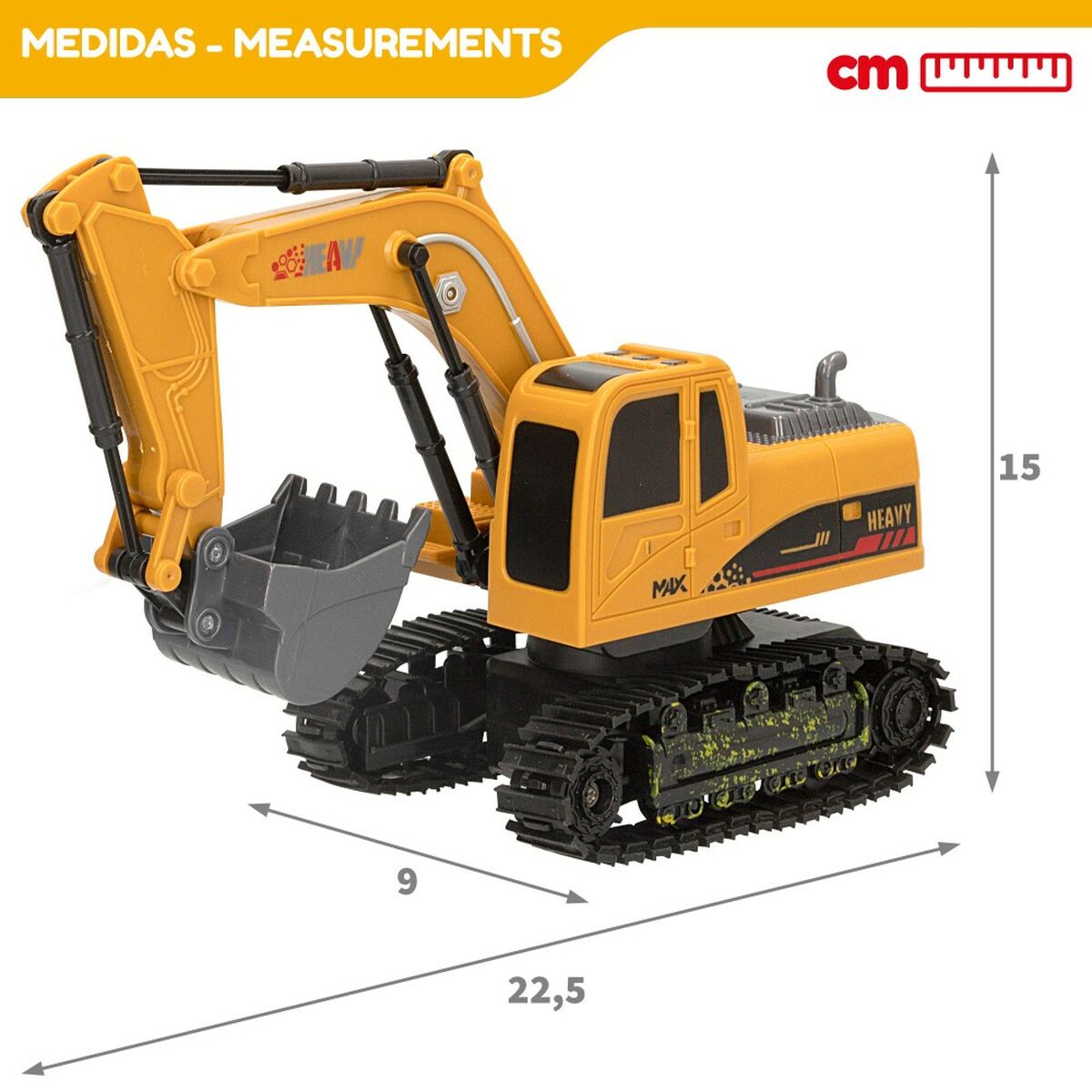 Excavator cu raidotelecomandă Speed & Go 1:24 4 Unități - Jucarii si jocuri, Vehicule