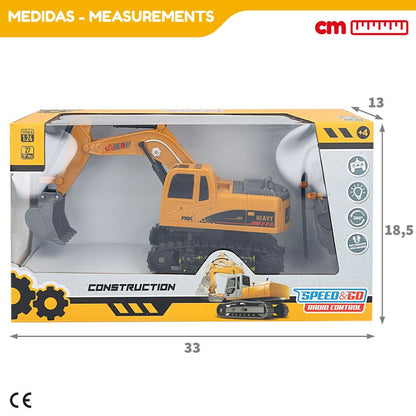Excavator cu raidotelecomandă Speed & Go 1:24 4 Unități - Jucarii si jocuri, Vehicule