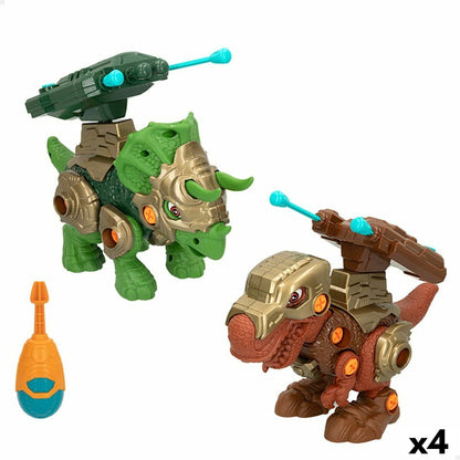 Set de 2 Dinozauri Colorbaby 21 x 14 x 9,5 cm articulat Lansator de Proiectile 4 Unități Dinozaur - Jucarii si jocuri, Păpuși și figurine