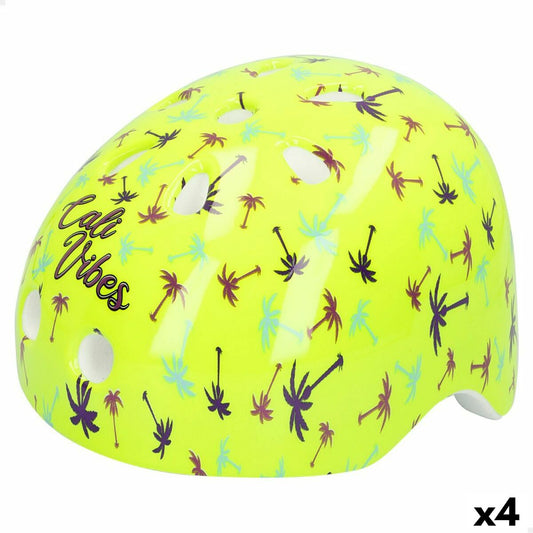 Cască de Ciclism pentru Copii Colorbaby Neon Cali Vibes Galben (4 Unități) - Sport și în aer liber, Ciclism