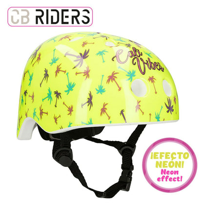 Cască de Ciclism pentru Copii Colorbaby Neon Cali Vibes Galben (4 Unități) - Sport și în aer liber, Ciclism