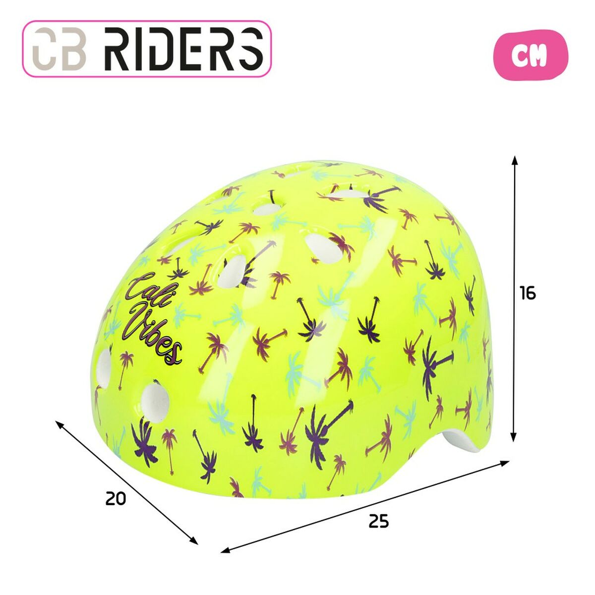 Cască de Ciclism pentru Copii Colorbaby Neon Cali Vibes Galben (4 Unități) - Sport și în aer liber, Ciclism