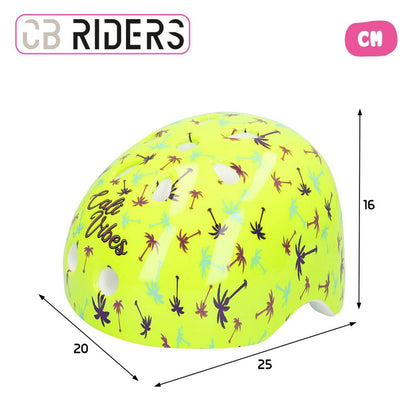 Cască de Ciclism pentru Copii Colorbaby Neon Cali Vibes Galben (4 Unități) - Sport și în aer liber, Ciclism