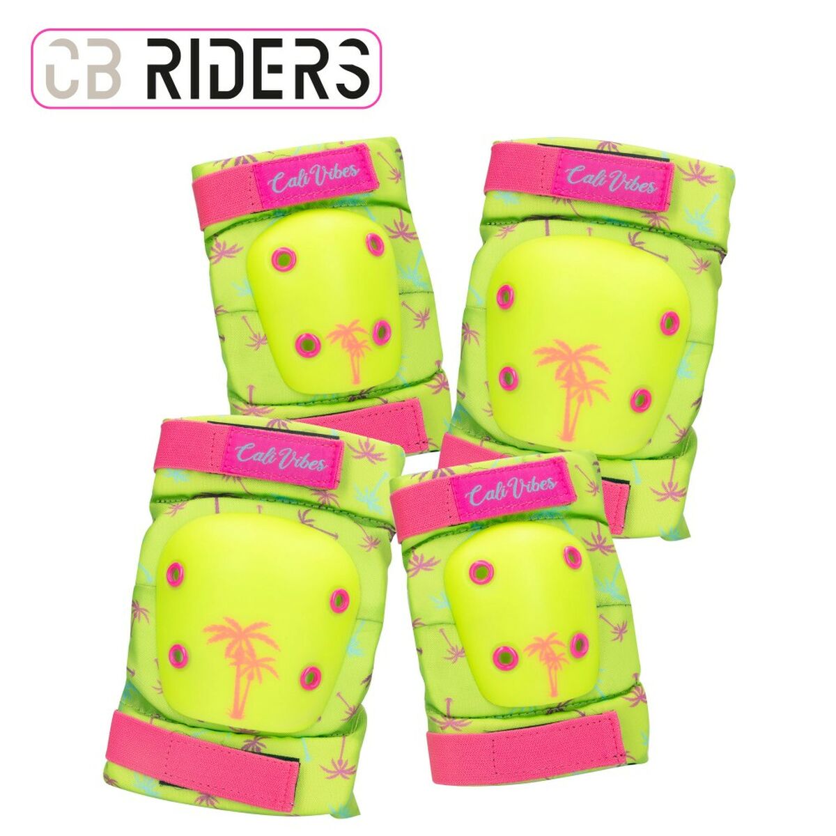 Set de protecție sportivă Colorbaby Neon Cali Vibes Galben (4 Unități) - Sport și în aer liber, Ciclism