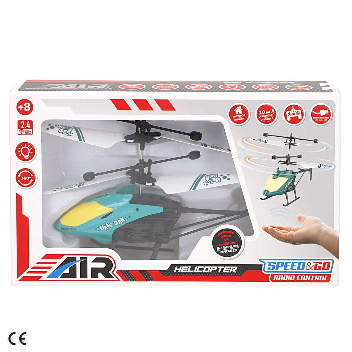 Elicopter Controlat de Radio Colorbaby (6 Unități) - Jucarii si jocuri, Vehicule