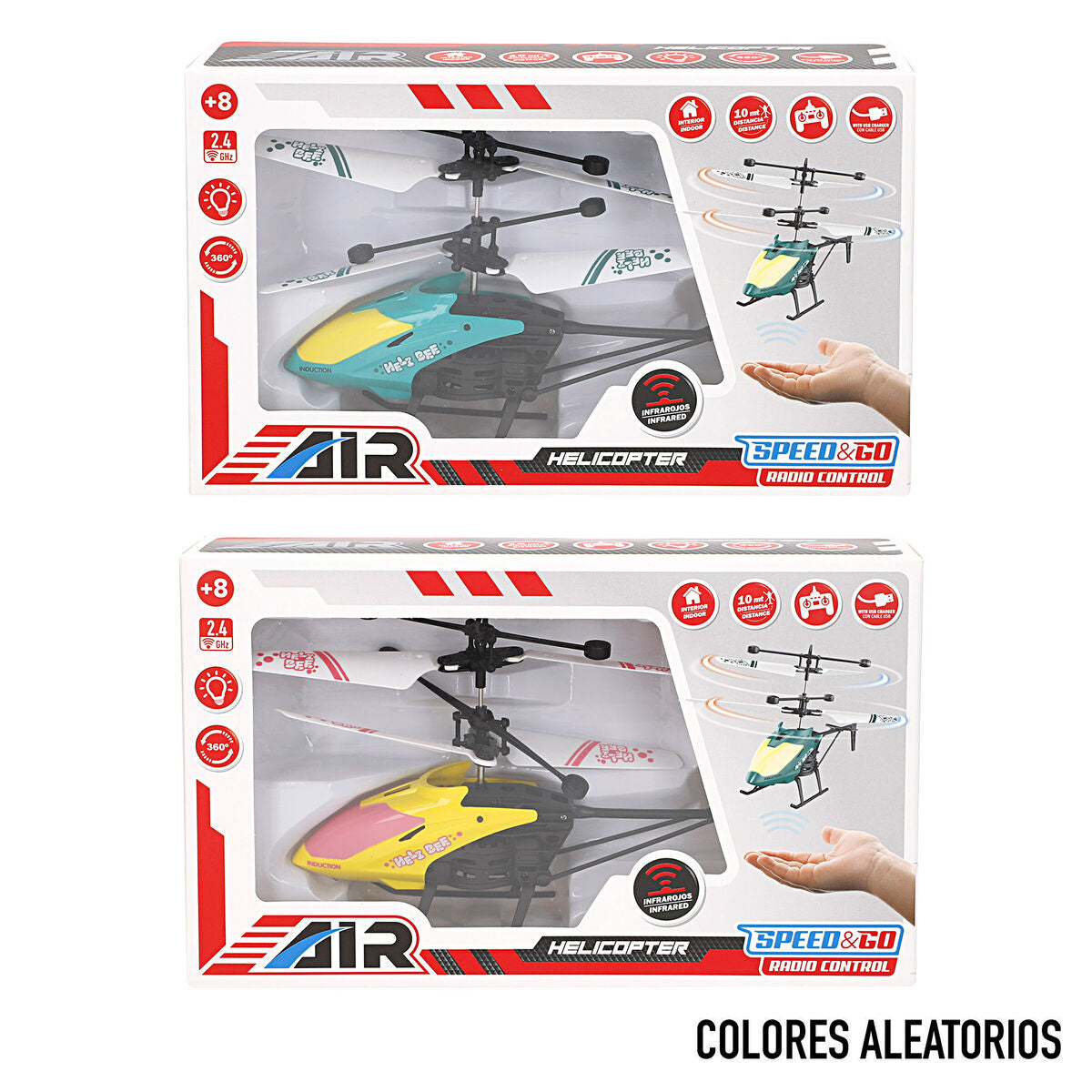 Elicopter Controlat de Radio Colorbaby (6 Unități) - Jucarii si jocuri, Vehicule