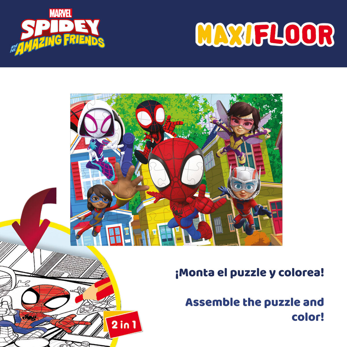 Set de 4 Puzzle-uri Spidey 35 x 1,5 x 25 cm 48 Piese (6 Unități) - Jucarii si jocuri, Puzzle-uri și puzzle-uri
