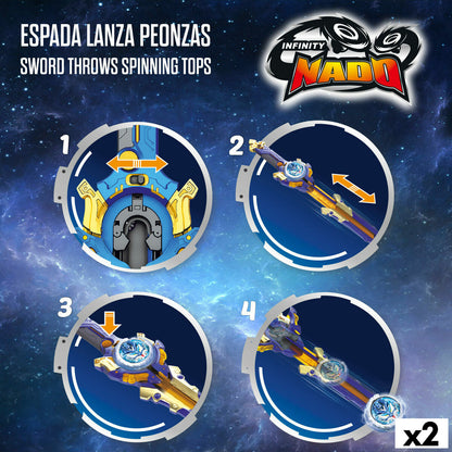 Titirez Infinity Nado (2 Unități) - Jucarii si jocuri, În aer liber și sport