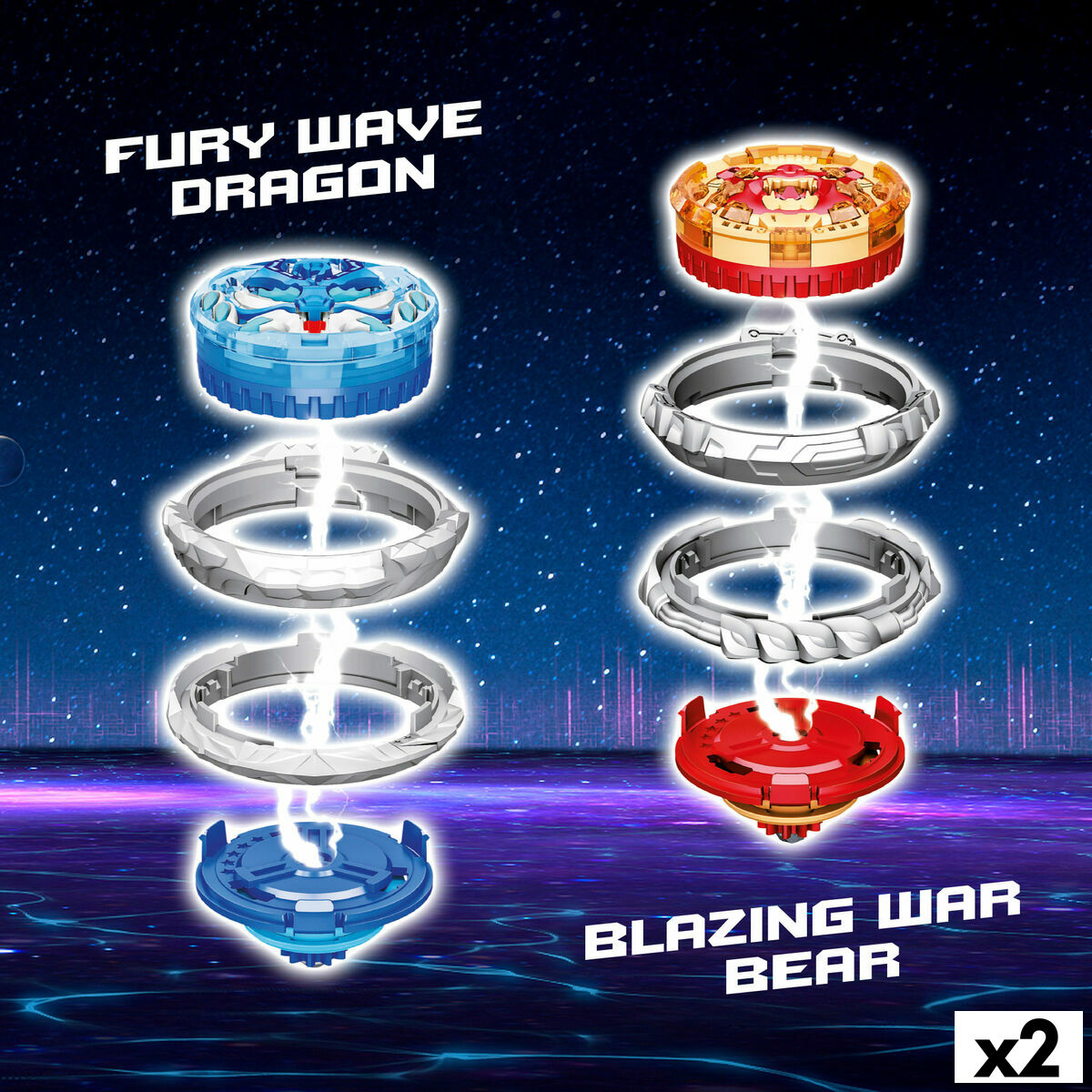 Titirez Infinity Nado (2 Unități) - Jucarii si jocuri, În aer liber și sport