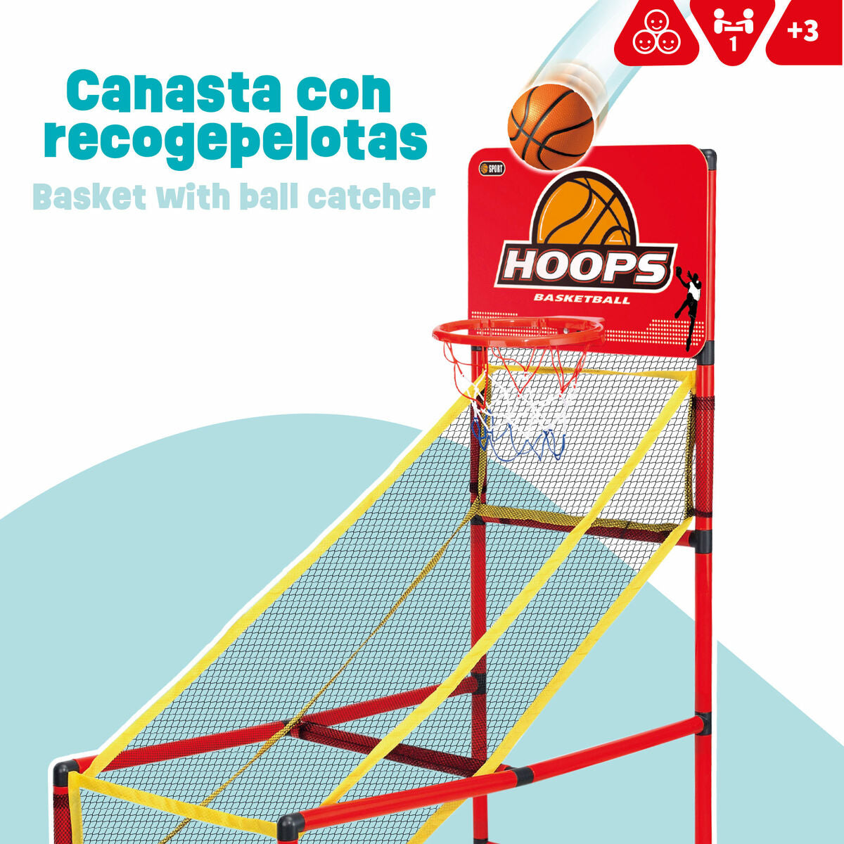 Coș de Baschet Colorbaby 41 x 120 x 80 cm (2 Unități) - Jucarii si jocuri, În aer liber și sport