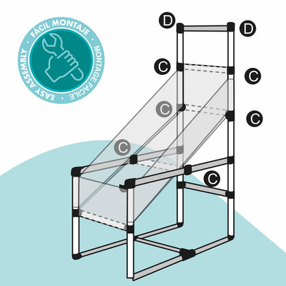 Coș de Baschet Colorbaby 41 x 120 x 80 cm (2 Unități) - Jucarii si jocuri, În aer liber și sport