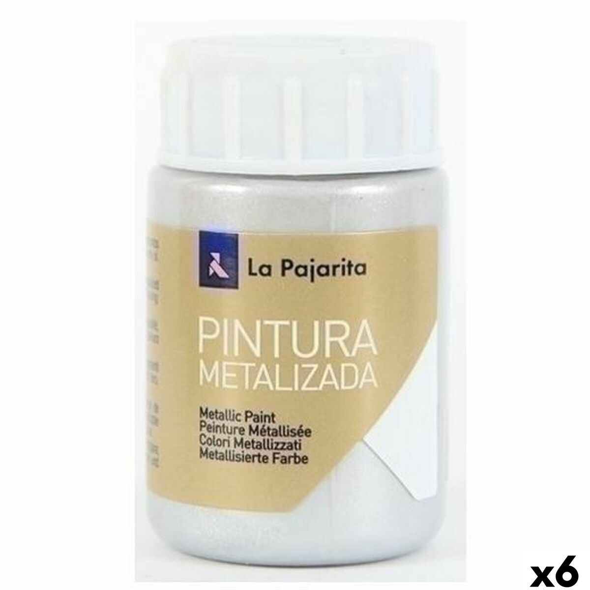 Tablou La Pajarita Argintiu 35 ml (6 Unități) - Birou și papetărie, Arte și Meserii