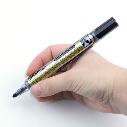 Marker permanent Pentel Maxiflo NLF50 Negru (12 Unități) - Birou și papetărie, Pixuri, creioane și articole de scris