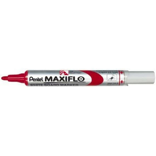 Markere cu cretă lichidă Pentel Maxiflo MWL-5S Roșu (12 Piese) - Birou și papetărie, Pixuri, creioane și articole de scris