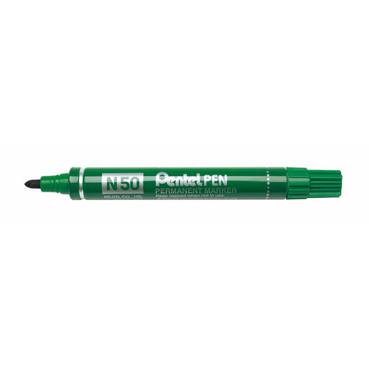Marker permanent Pentel N50-BE Verde 12 Piese - Birou și papetărie, Pixuri, creioane și articole de scris