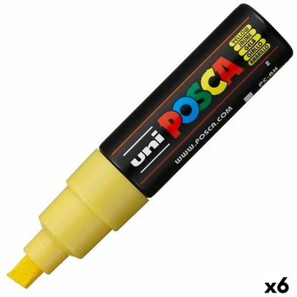 Carioci POSCA PC-8K Galben (6 Unități) - Birou și papetărie, Pixuri, creioane și articole de scris