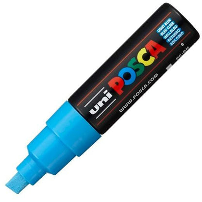 Cariocă POSCA PC-8K Albastru deschis (6 Unități) - Birou și papetărie, Pixuri, creioane și articole de scris