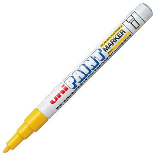 Marker permanent Uni-Ball Paint PX-21L Galben 12 Piese - Birou și papetărie, Pixuri, creioane și articole de scris