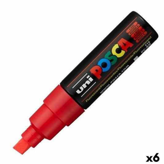 Carioci POSCA PC-8K Roșu (6 Unități) - Birou și papetărie, Pixuri, creioane și articole de scris