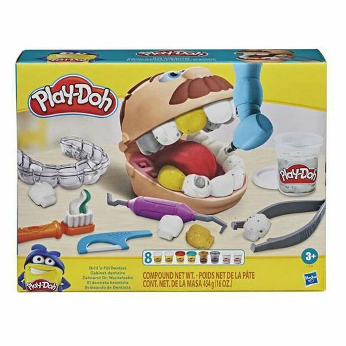 Joc de Plastilină Hasbro F1259 + 3 ani Multicolor (8 Piese) - Jucarii si jocuri, Activități creative