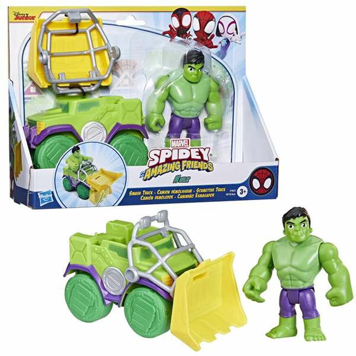 Playset Hasbro Spidey Amazing Friends Hulk Verde - Jucarii si jocuri, Activități creative