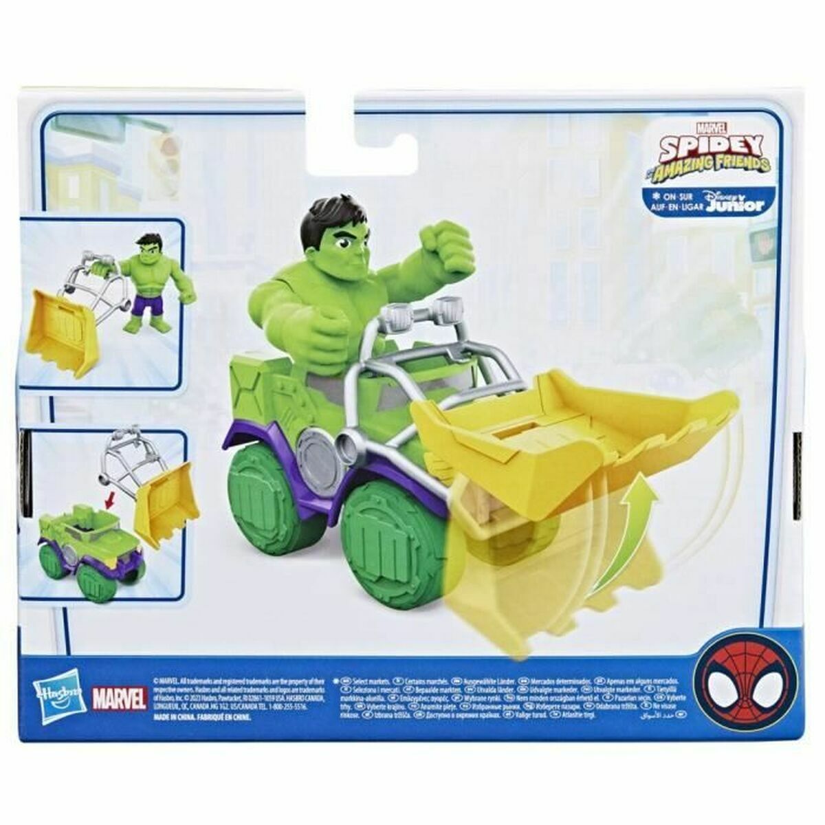 Playset Hasbro Spidey Amazing Friends Hulk Verde - Jucarii si jocuri, Activități creative