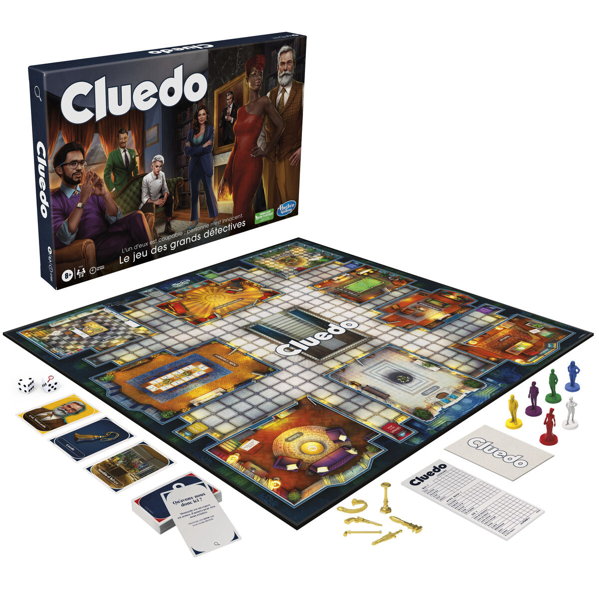Joc de Masă Hasbro Cluedo (FR) Multicolor - Jucarii si jocuri, Jocuri și accesorii