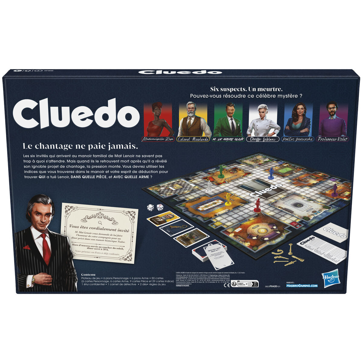 Joc de Masă Hasbro Cluedo (FR) Multicolor - Jucarii si jocuri, Jocuri și accesorii