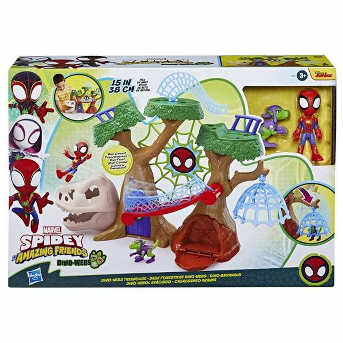 Playset Hasbro Base forestal con Dino-Webs de Spidey - Jucarii si jocuri, Păpuși și figurine