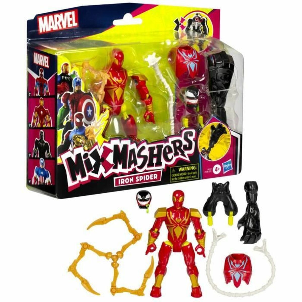 Figura îmbinată Hasbro MixMashers Iron Spider Deluxe - Jucarii si jocuri, Păpuși și figurine