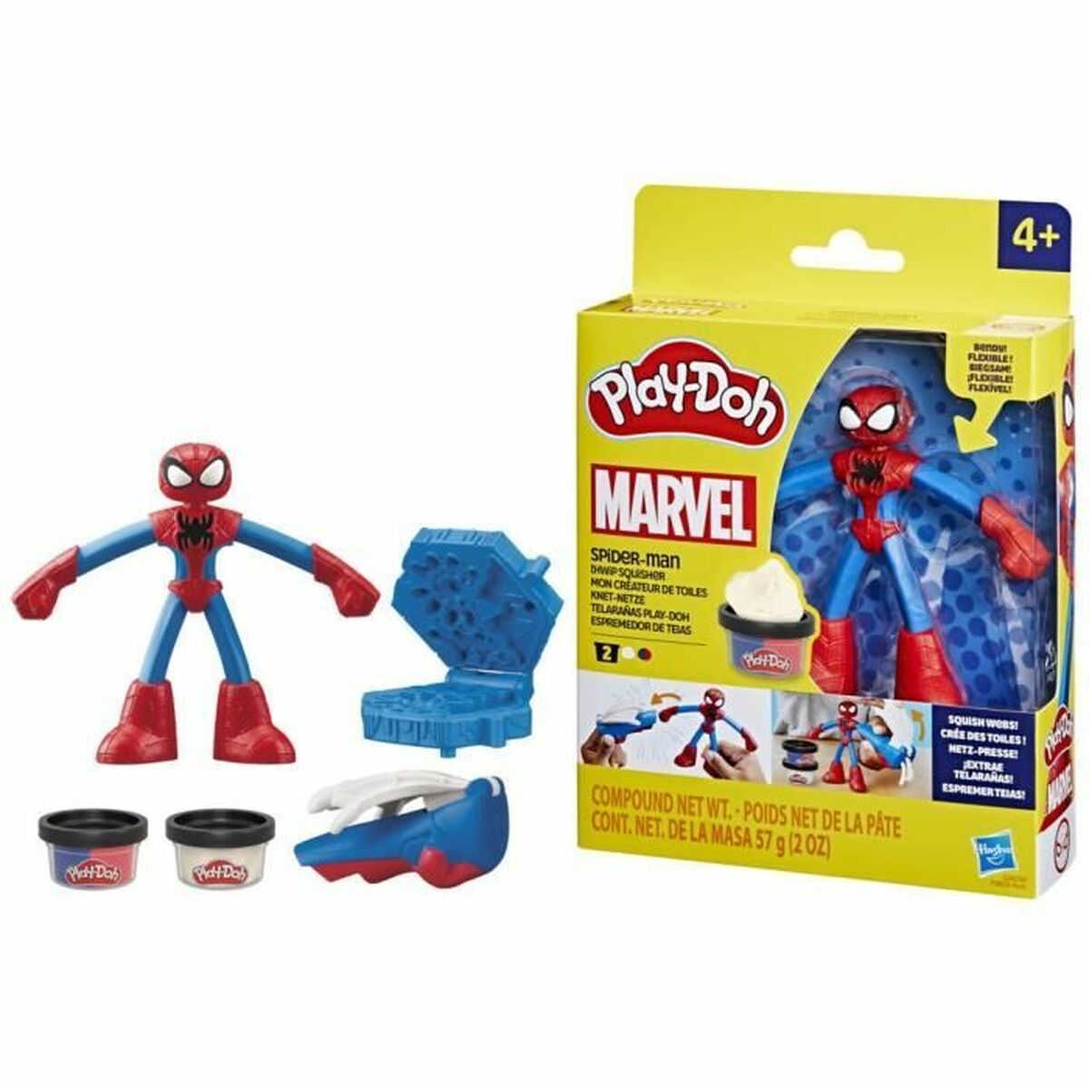 Joc de Plastilină Play-Doh My Web Creator Galben - Jucarii si jocuri, Activități creative
