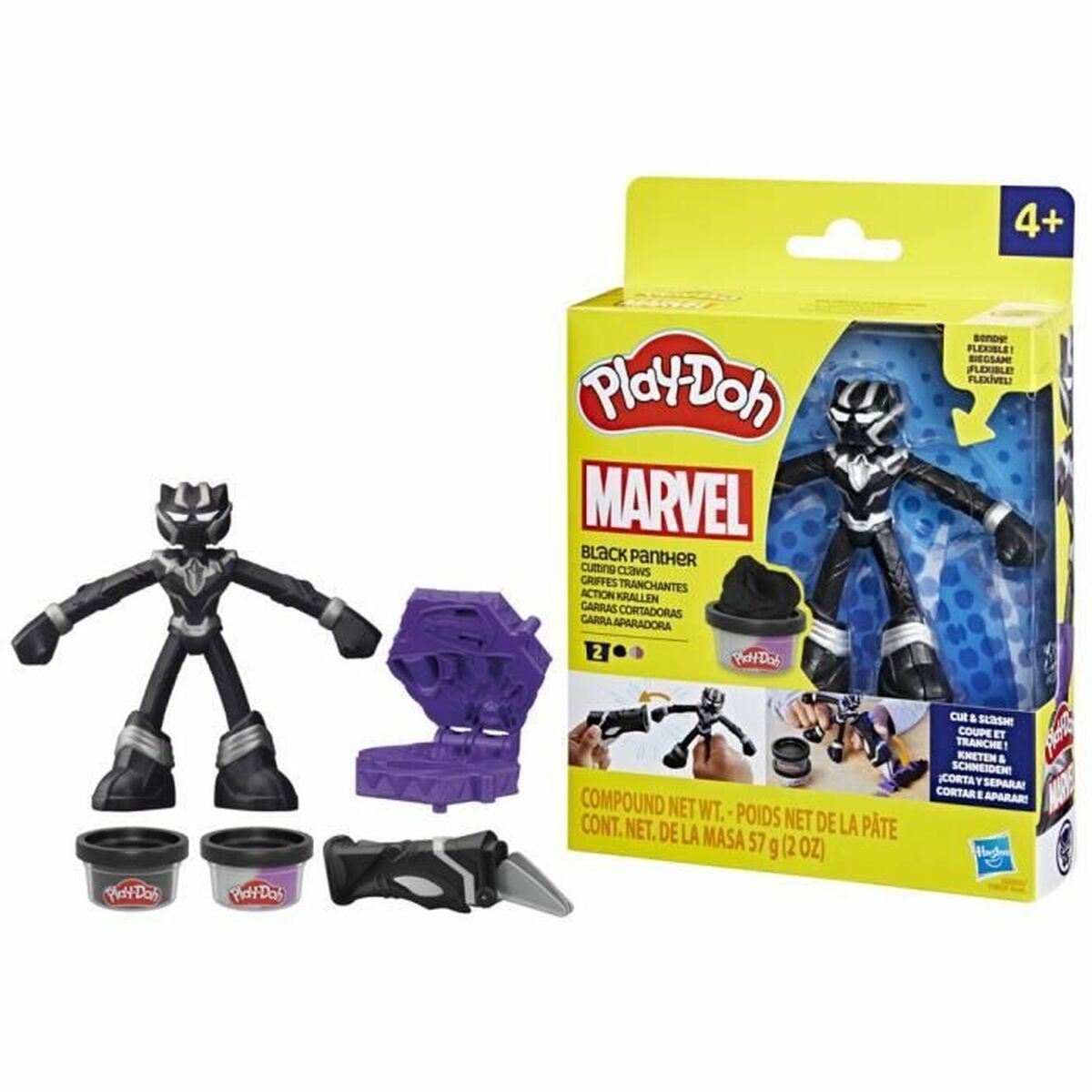 Joc de Plastilină Play-Doh Black Panther garras afiladas noir - Jucarii si jocuri, Activități creative