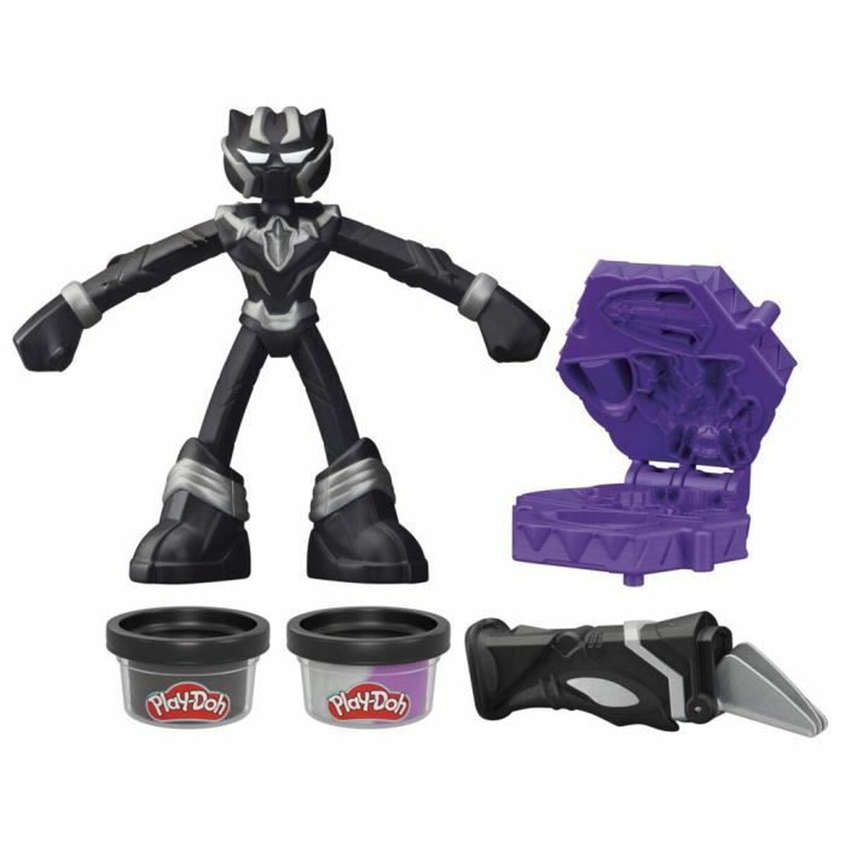 Joc de Plastilină Play-Doh Black Panther garras afiladas noir - Jucarii si jocuri, Activități creative