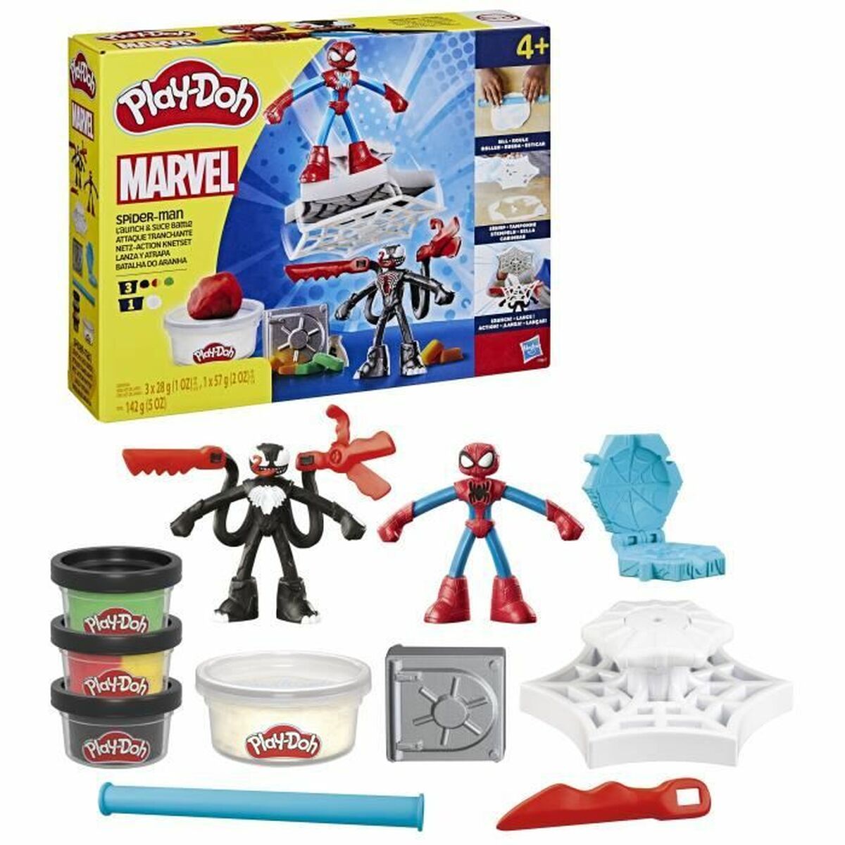 Joc de Plastilină Play-Doh Spider-Man Slash Attack Multicolor - Jucarii si jocuri, Activități creative