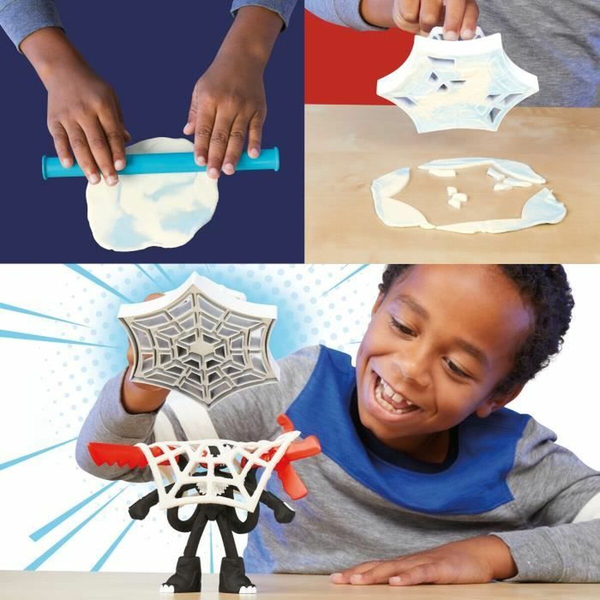 Joc de Plastilină Play-Doh Spider-Man Slash Attack Multicolor - Jucarii si jocuri, Activități creative