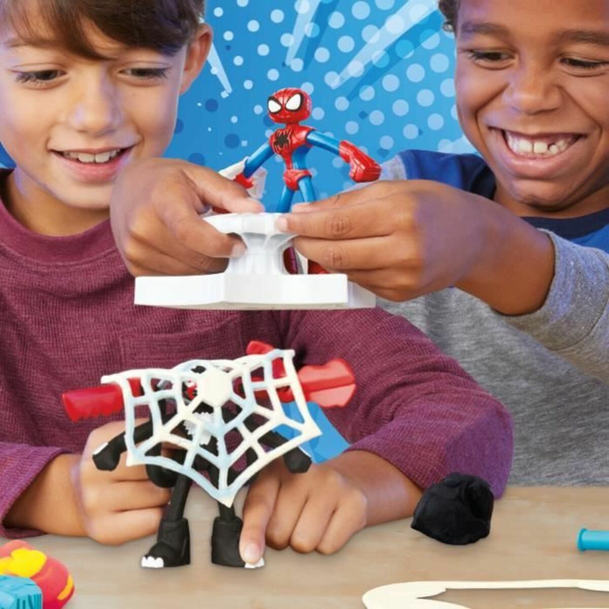 Joc de Plastilină Play-Doh Spider-Man Slash Attack Multicolor - Jucarii si jocuri, Activități creative
