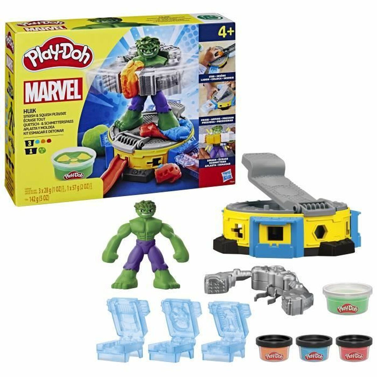 Joc de Plastilină Play-Doh Hulk Smash It All Multicolor - Jucarii si jocuri, Activități creative