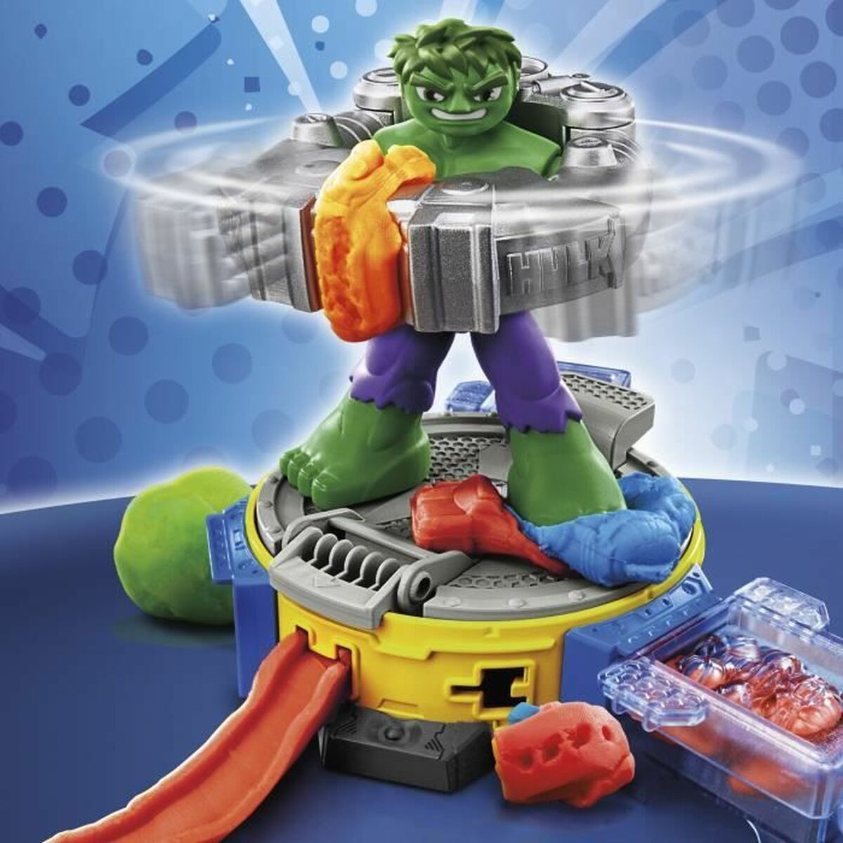 Joc de Plastilină Play-Doh Hulk Smash It All Multicolor - Jucarii si jocuri, Activități creative