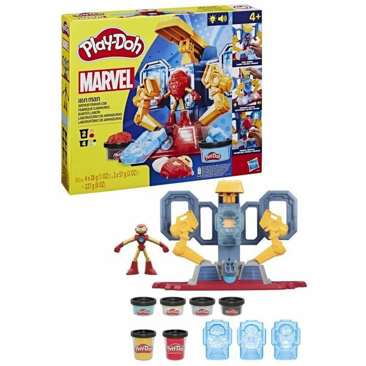 Joc de Plastilină Play-Doh Iron Man Armor Factory Galben - Jucarii si jocuri, Activități creative