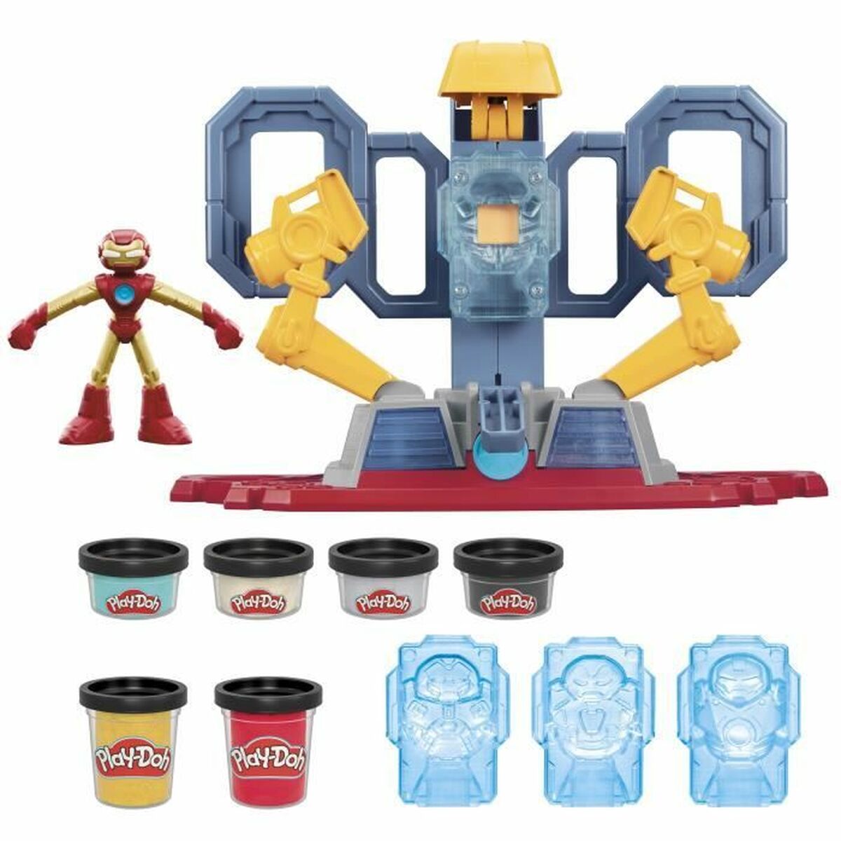 Joc de Plastilină Play-Doh Iron Man Armor Factory Galben - Jucarii si jocuri, Activități creative