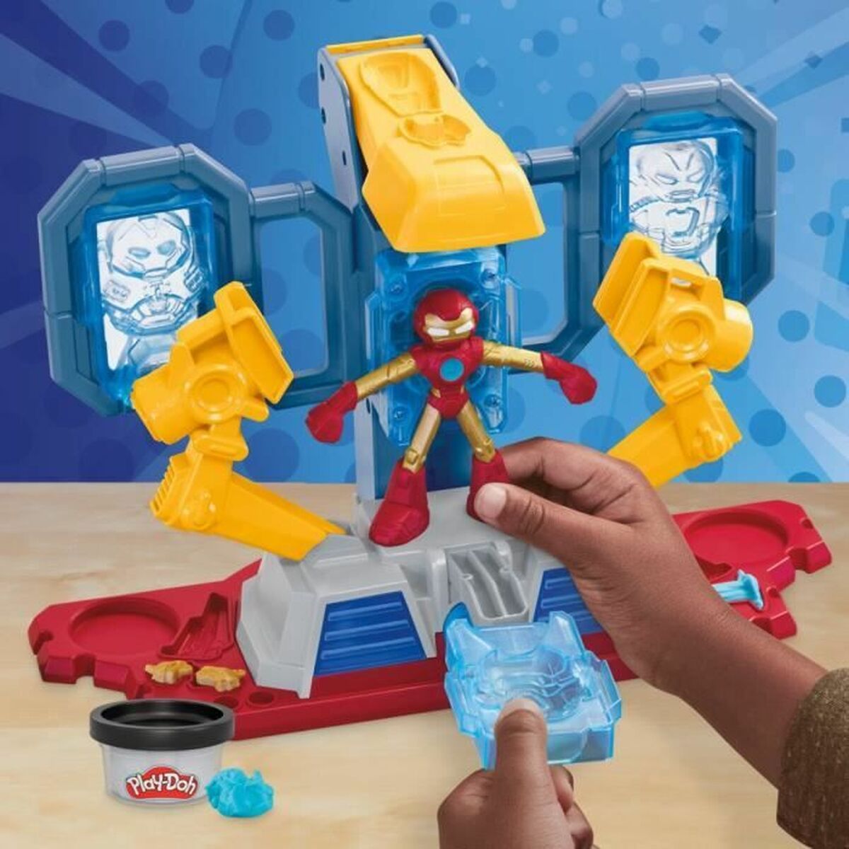 Joc de Plastilină Play-Doh Iron Man Armor Factory Galben - Jucarii si jocuri, Activități creative