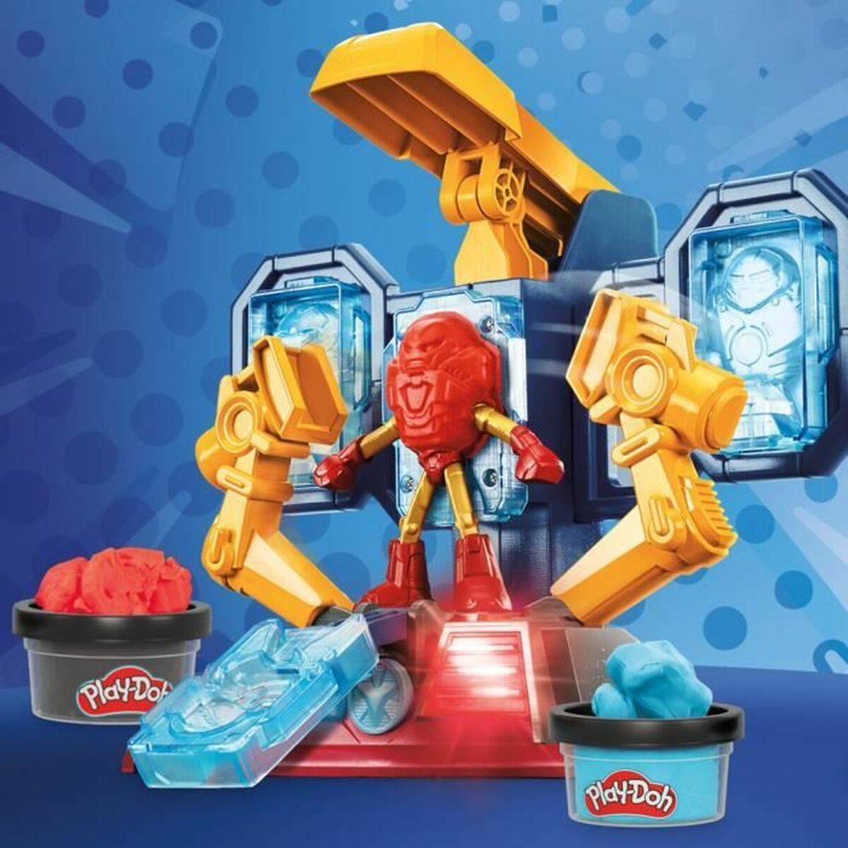 Joc de Plastilină Play-Doh Iron Man Armor Factory Galben - Jucarii si jocuri, Activități creative