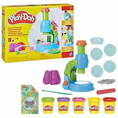 Joc de Plastilină Play-Doh Mi Pequeño Microscopio Galben - Jucarii si jocuri, Activități creative