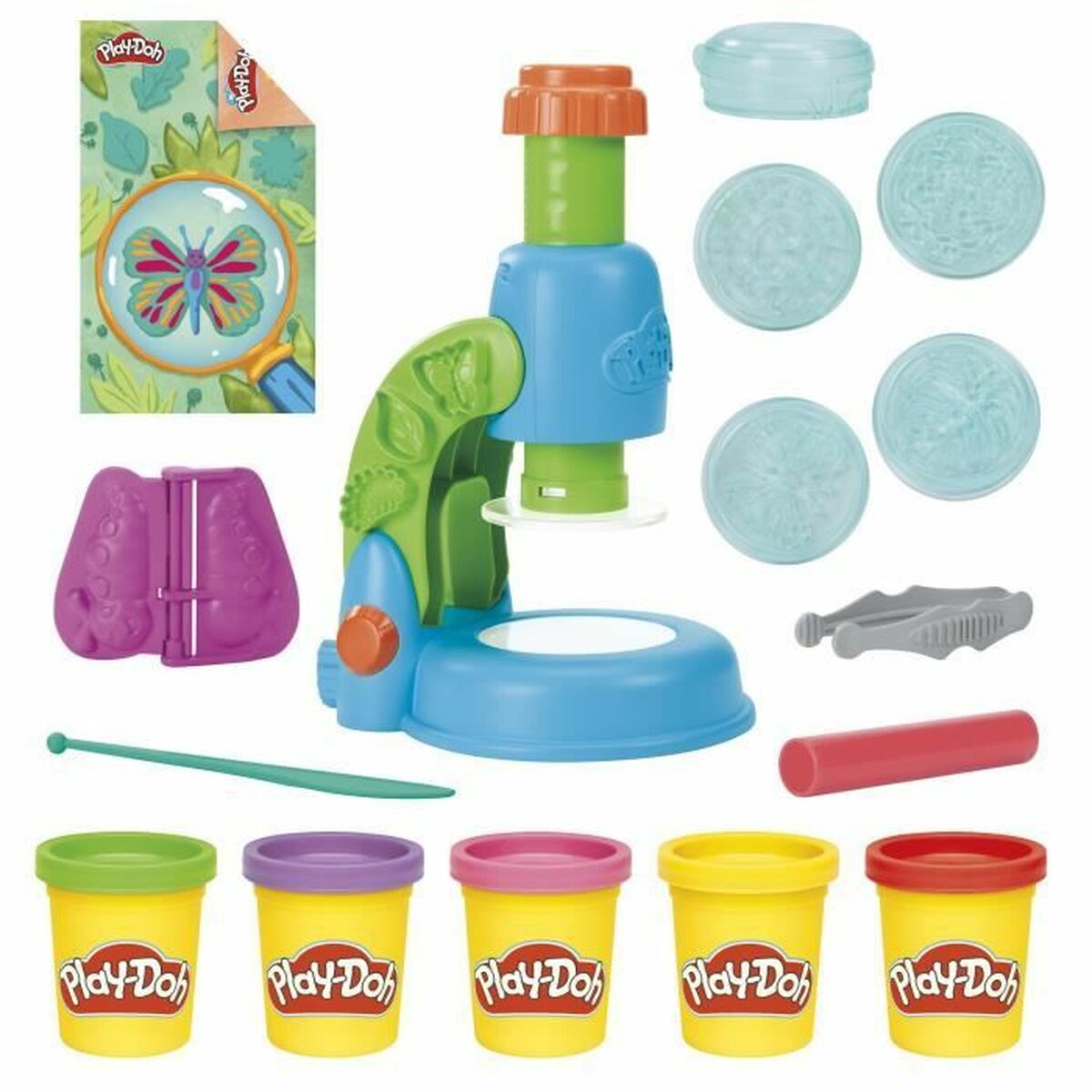 Joc de Plastilină Play-Doh Mi Pequeño Microscopio Galben - Jucarii si jocuri, Activități creative