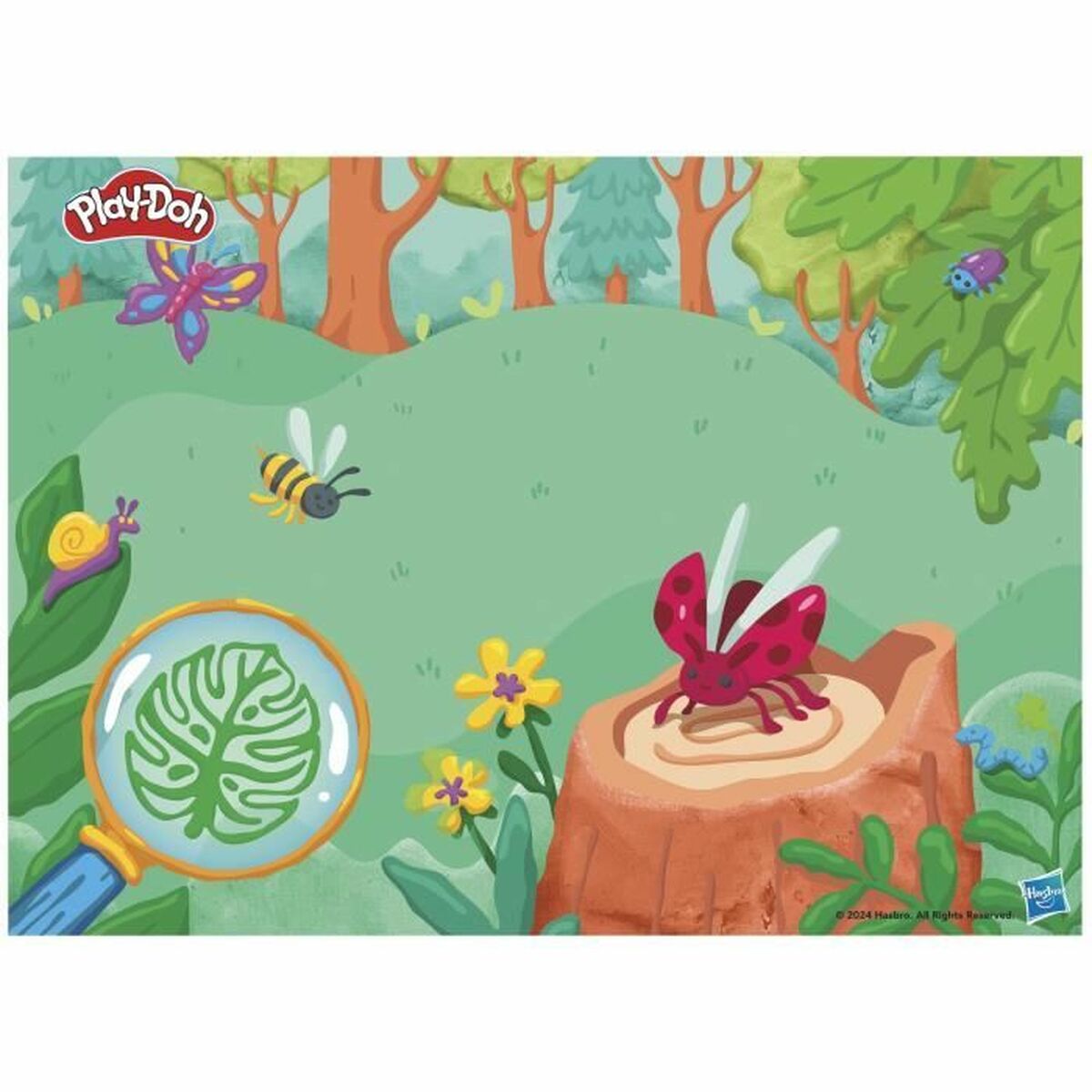 Joc de Plastilină Play-Doh Mi Pequeño Microscopio Galben - Jucarii si jocuri, Activități creative