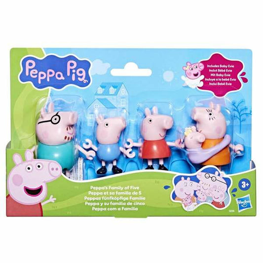 Set Figurine Peppa Pig | Familia de 5 (Include Baby George) | 3+ Ani - Jucarii si jocuri, Păpuși și figurine