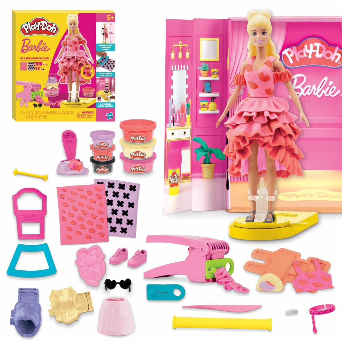 Joc de Plastilină Play-Doh Barbie Designer Fashion Show Multicolor - Jucarii si jocuri, Activități creative